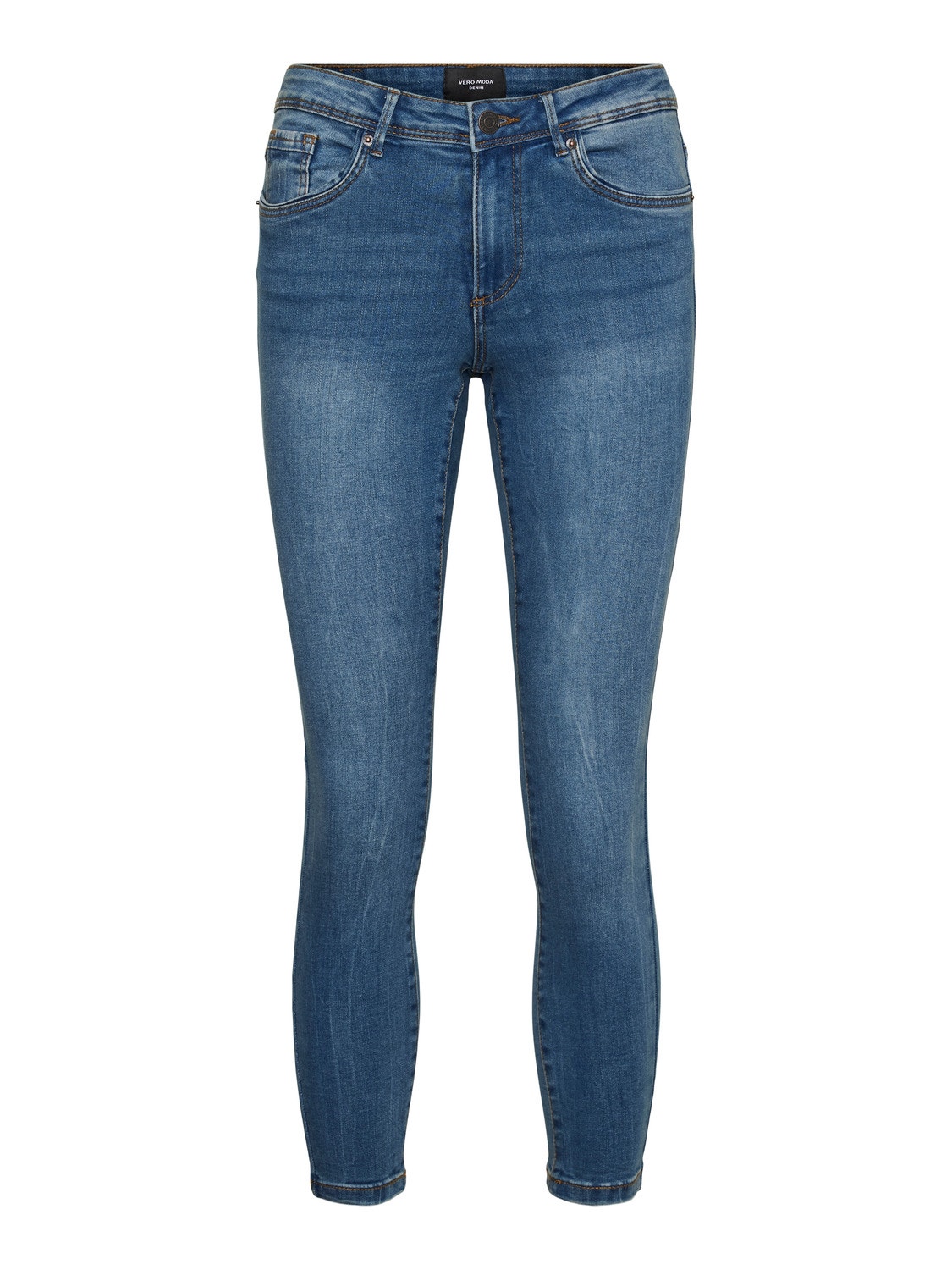 Vero Moda VMTANYA Średni stan Krój skinny Jeans -Medium Blue Denim - 10247894