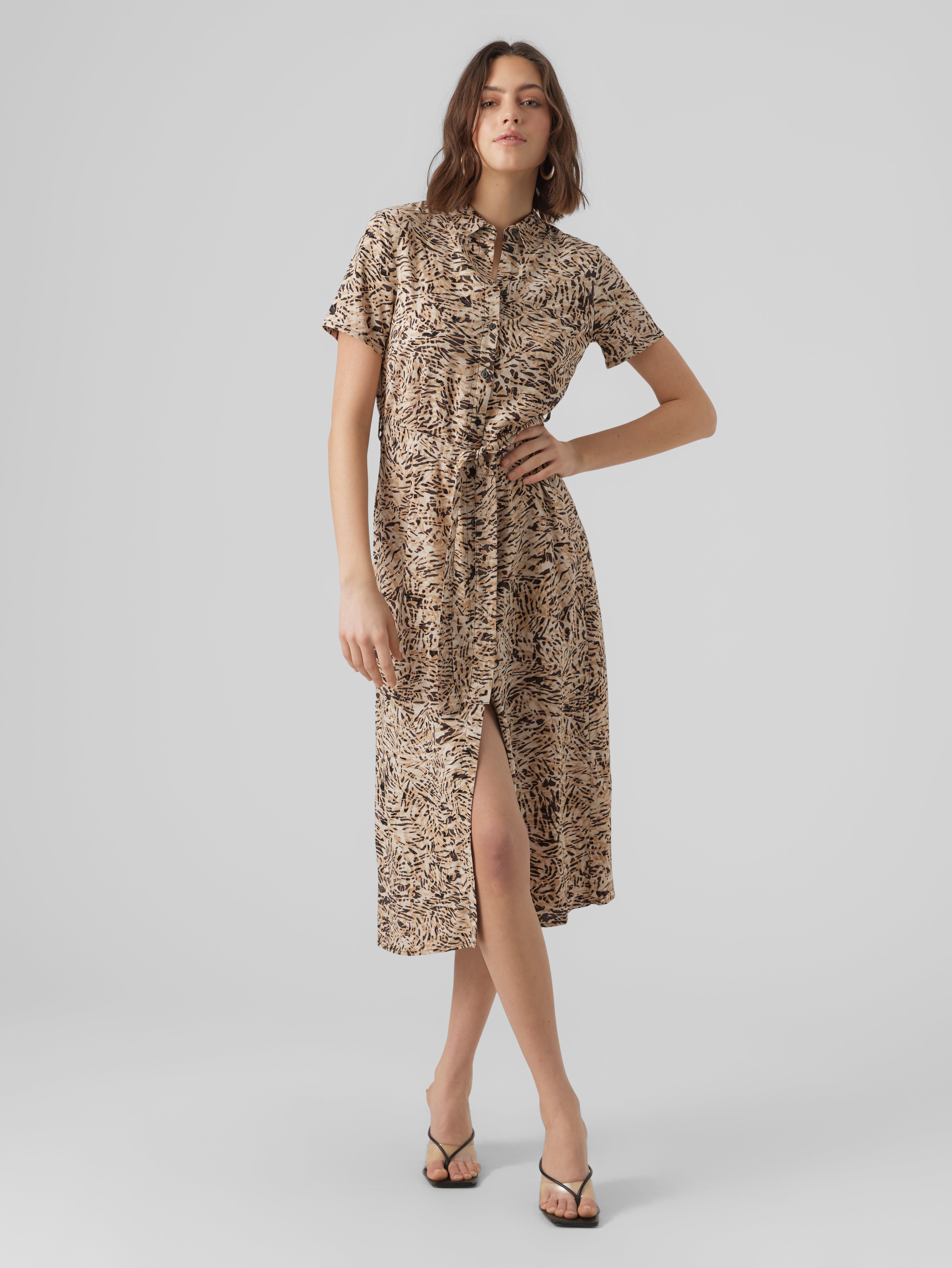 Vero moda leopard sales dress