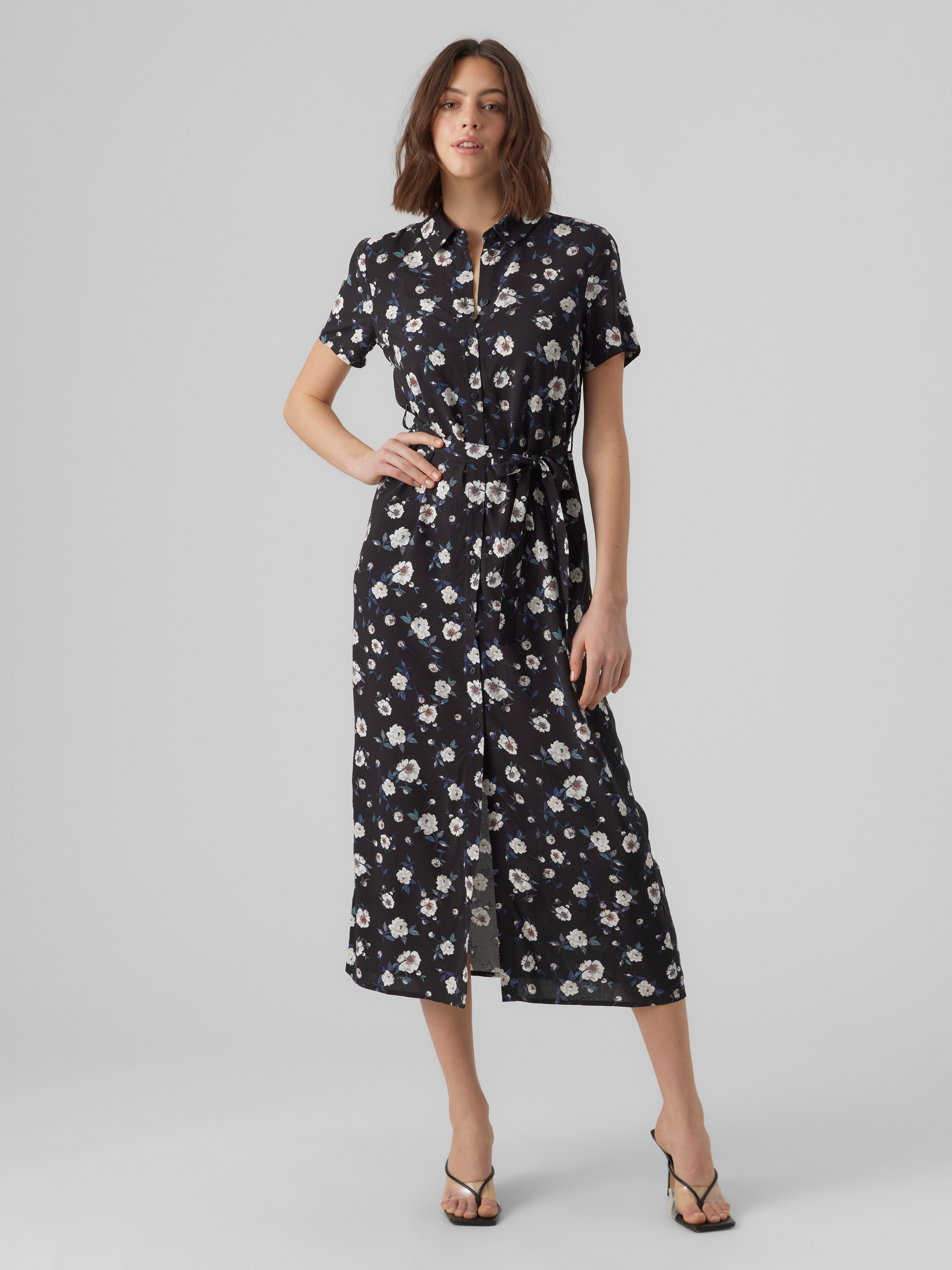 Vero moda on sale dotted shirt dress