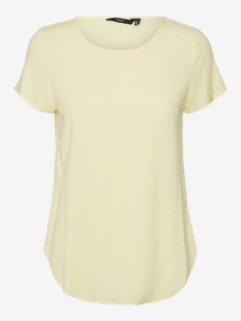 Vero Moda VMBECCA T-Shirt -Lemon Meringue - 10248152