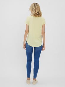 Vero Moda VMBECCA T-Shirt -Lemon Meringue - 10248152