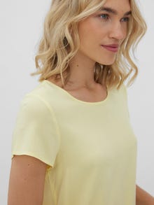 Vero Moda VMBECCA T-Shirt -Lemon Meringue - 10248152