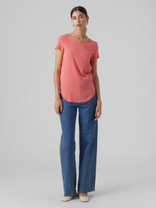 Vero Moda VMBECCA T-Shirt -Sun Kissed Coral - 10248152