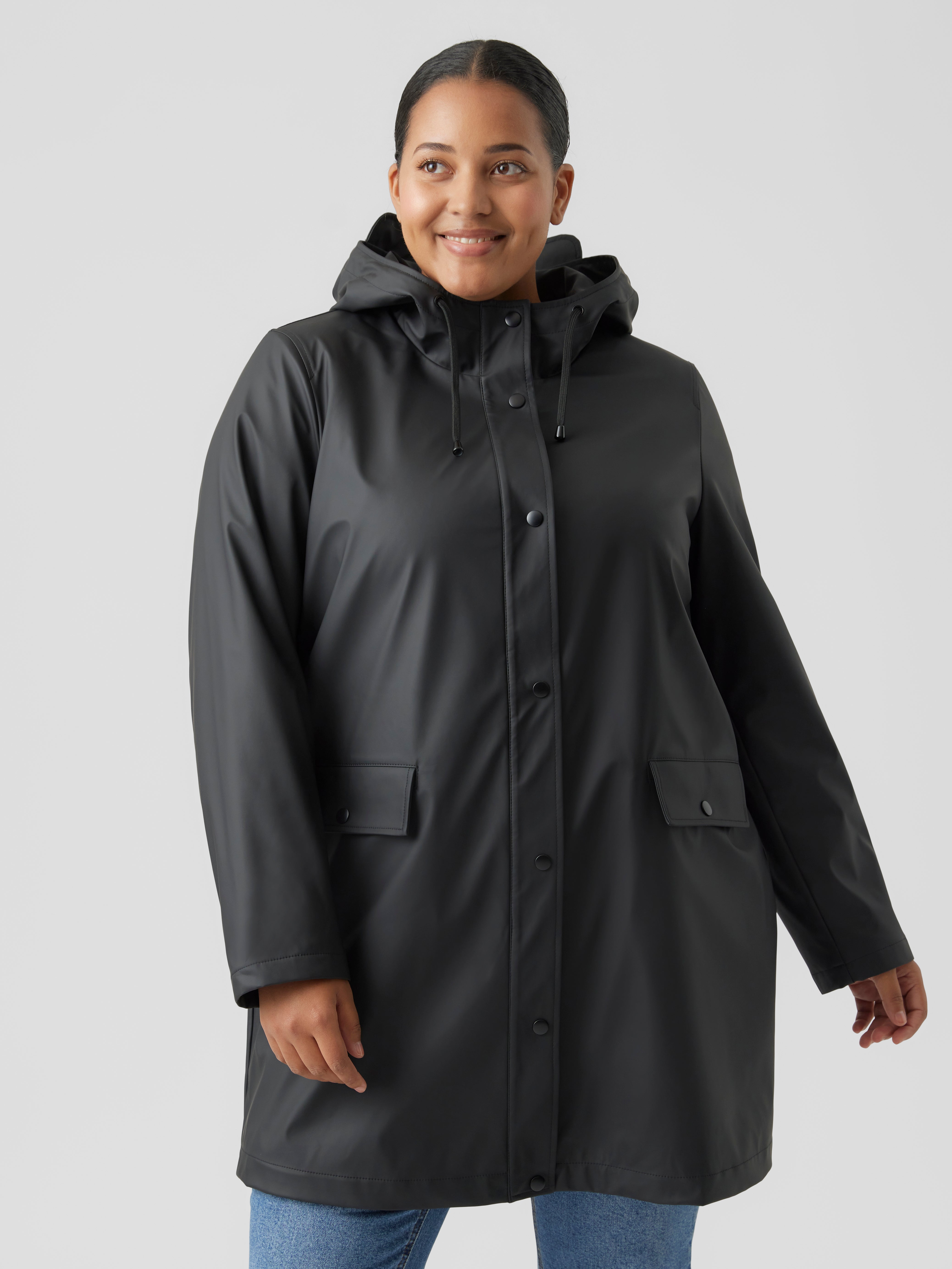 Vero moda hooded hot sale rain jacket