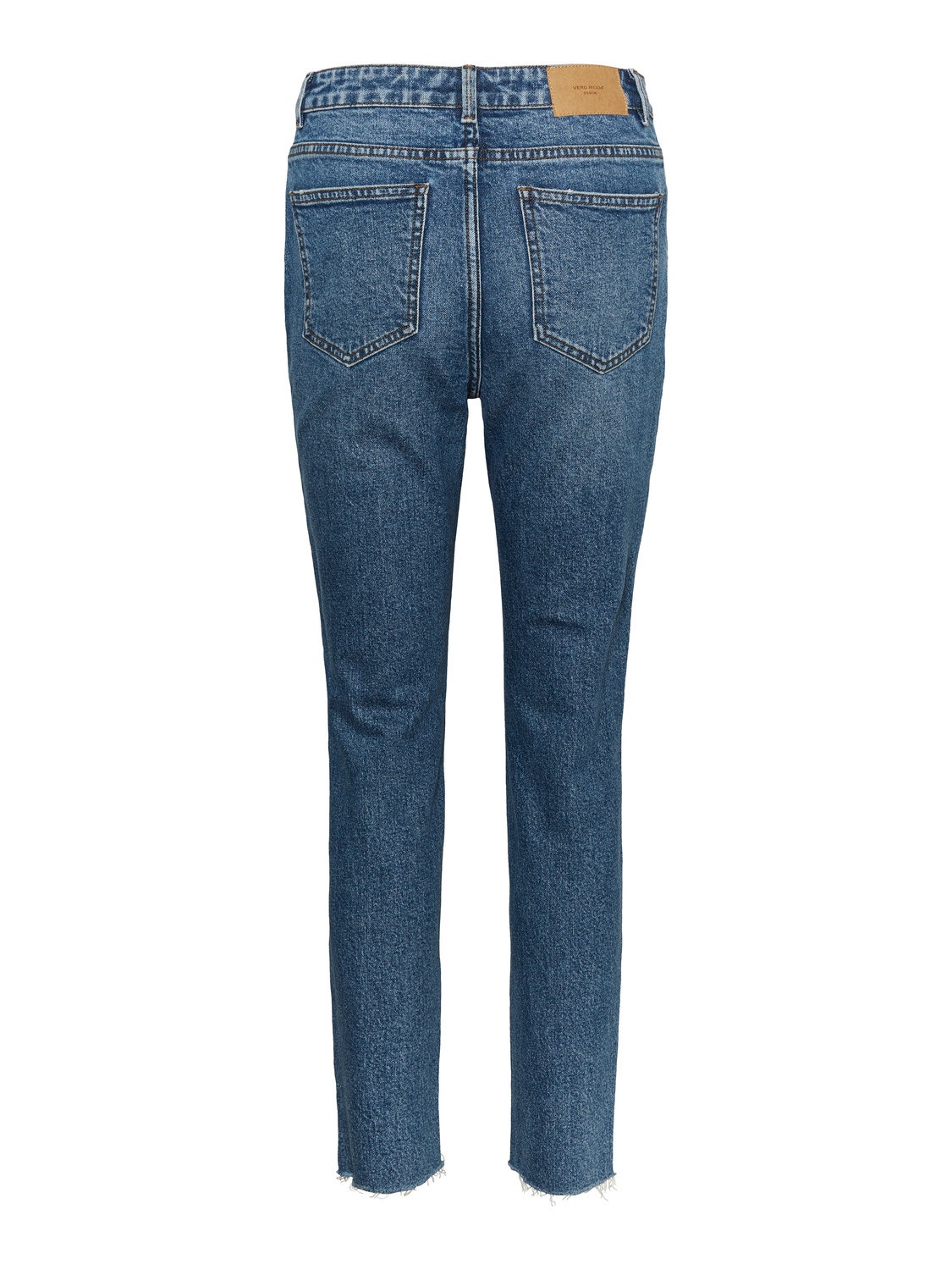 Vero Moda VMBRENDA Hög midja Rak passform Jeans -Medium Blue Denim - 10248825