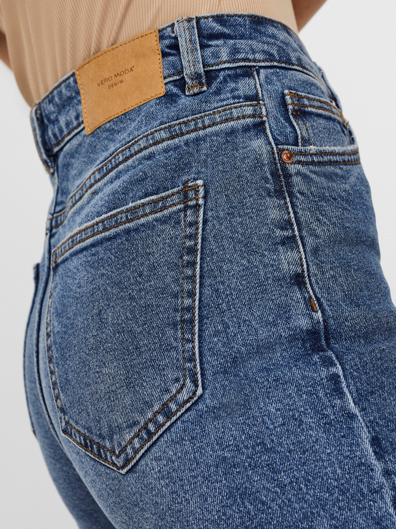Vero Moda VMBRENDA Gerade geschnitten Jeans -Medium Blue Denim - 10248825