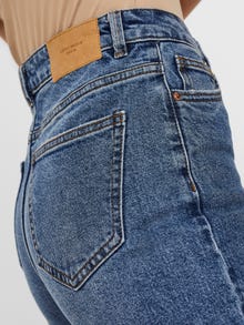 Vero Moda VMBRENDA Hög midja Rak passform Jeans -Medium Blue Denim - 10248825