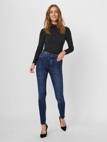Vero Moda VMSOPHIA Hög midja Skinny Fit Jeans -Dark Blue Denim - 10248830