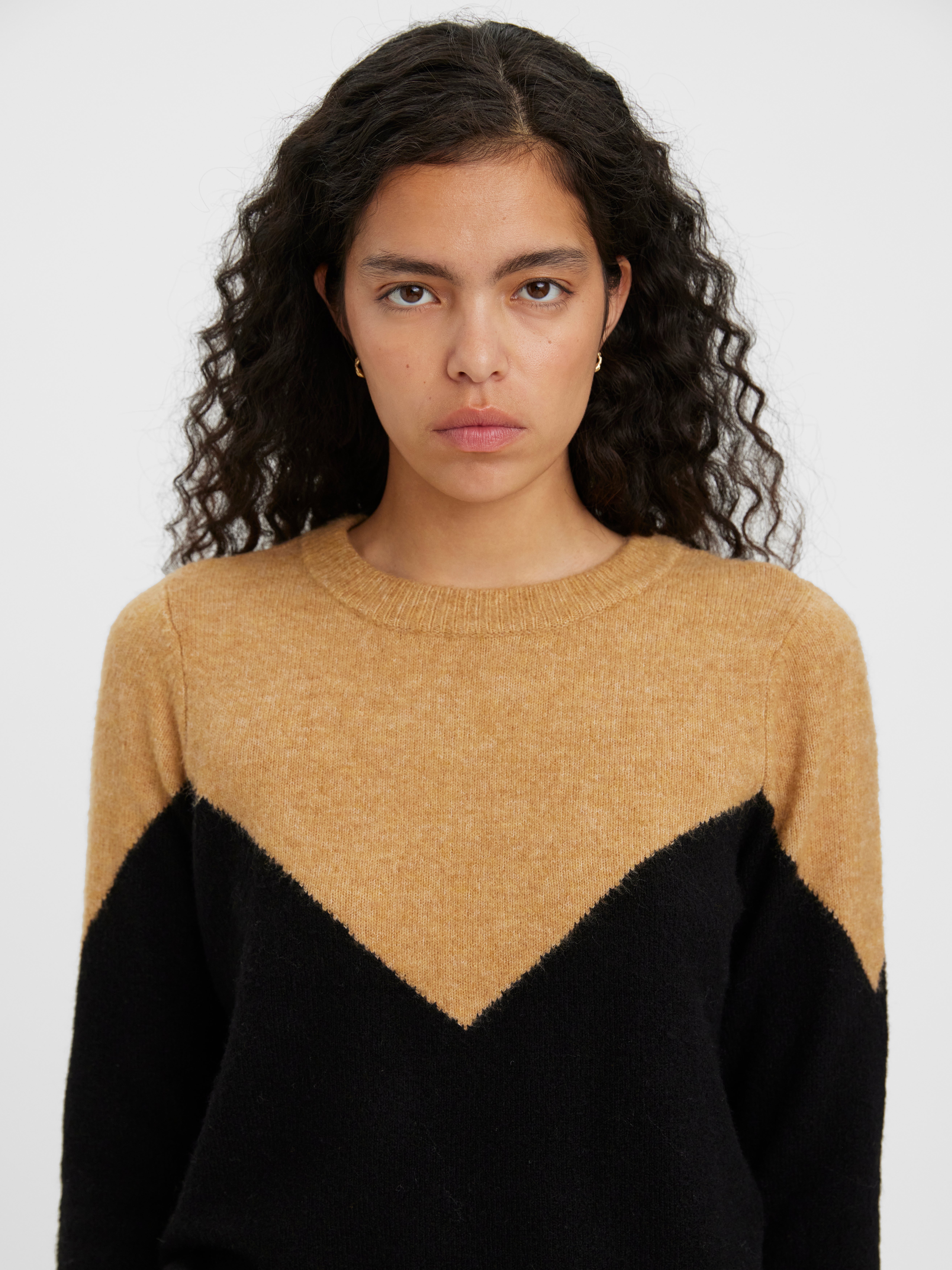 O-Neck Pullover | Medium Brown | Vero Moda®