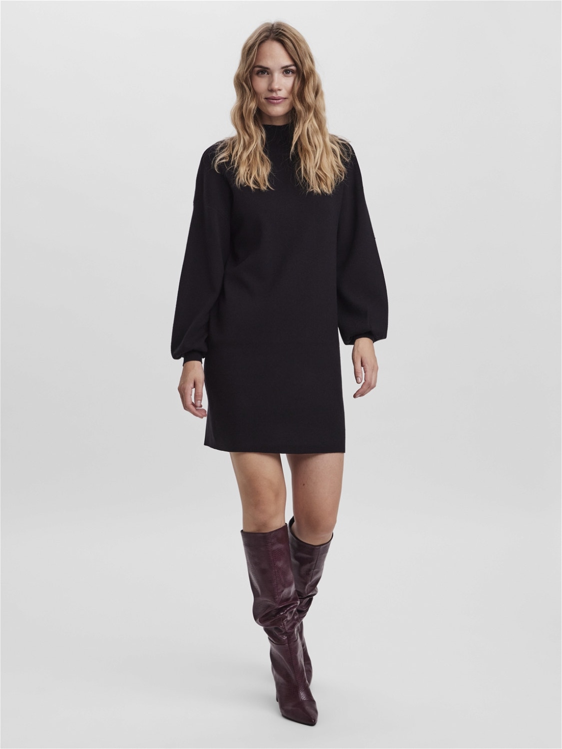 Vero Moda VMNANCY Kort kjole -Black - 10249116
