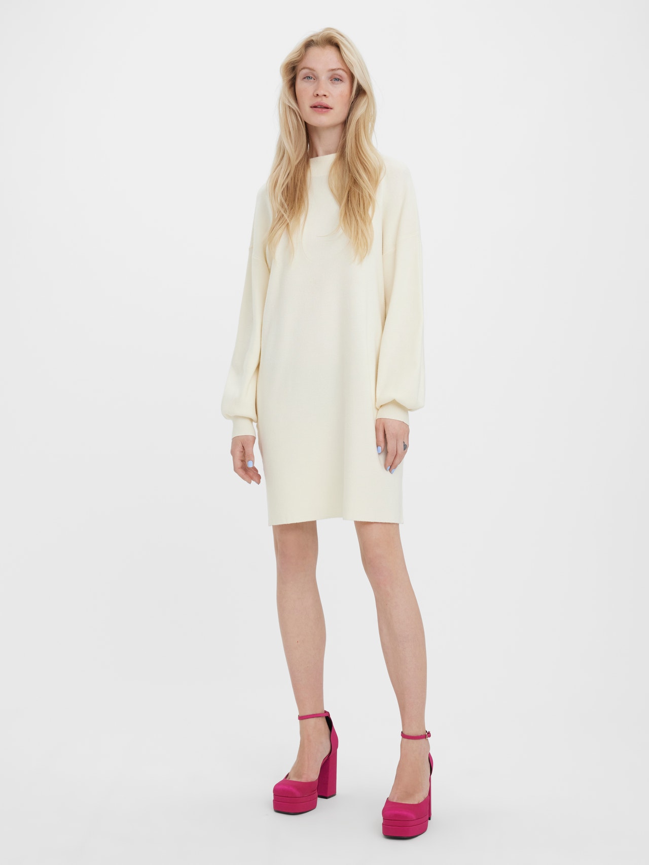 Vero Moda VMNANCY Kort kjole -Birch - 10249116