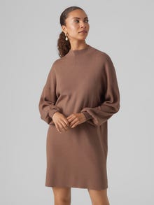 Vero Moda VMNANCY Kurzes Kleid -Brown Lentil - 10249116