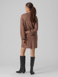 Vero Moda VMNANCY Kurzes Kleid -Brown Lentil - 10249116