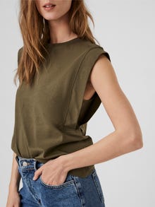 Vero Moda VMPLACE T-shirt -Ivy Green - 10249193