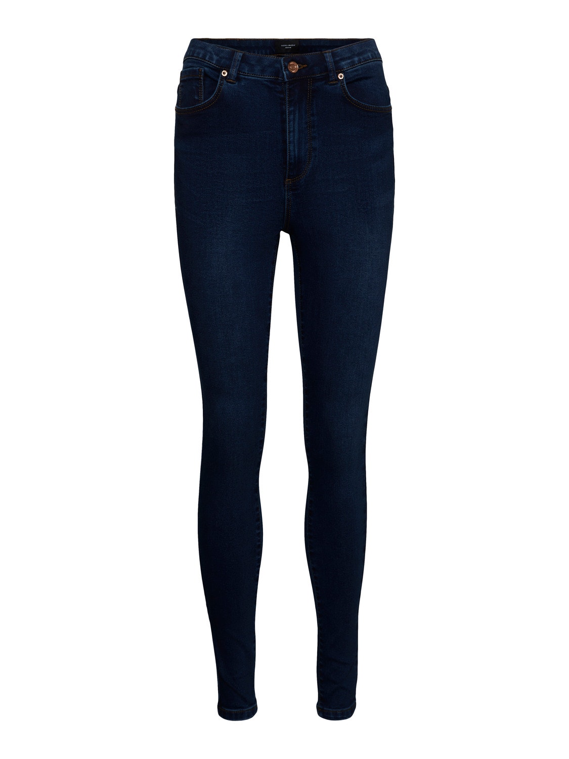 Vero Moda VMSOPHIA Høj talje Slim fit Jeans -Dark Blue Denim - 10249307