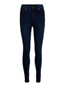 Vero Moda VMSOPHIA Hohe Taille Slim Fit Jeans -Dark Blue Denim - 10249307
