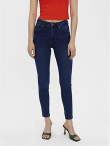 Vero Moda VMSOPHIA Høyt snitt Slim Fit Jeans -Dark Blue Denim - 10249307