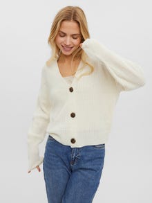 Vero Moda VMLEA Stickad kofta -Birch - 10249632