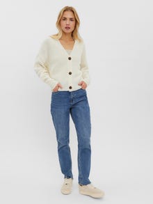 Vero Moda VMLEA Stickad kofta -Birch - 10249632