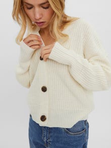 Vero Moda VMLEA Stickad kofta -Birch - 10249632