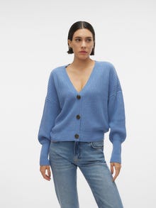 Vero Moda VMLEA Dzianinowy kardigan -Coronet Blue - 10249632