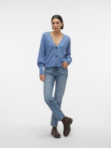 Vero Moda VMLEA Cárdigan de punto -Coronet Blue - 10249632
