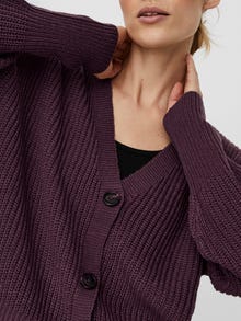 Vero Moda VMLEA Dzianinowy kardigan -Winetasting - 10249632