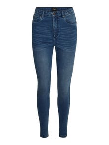 Vero Moda VMSOPHIA Hög midja Slim Fit Jeans -Medium Blue Denim - 10249714