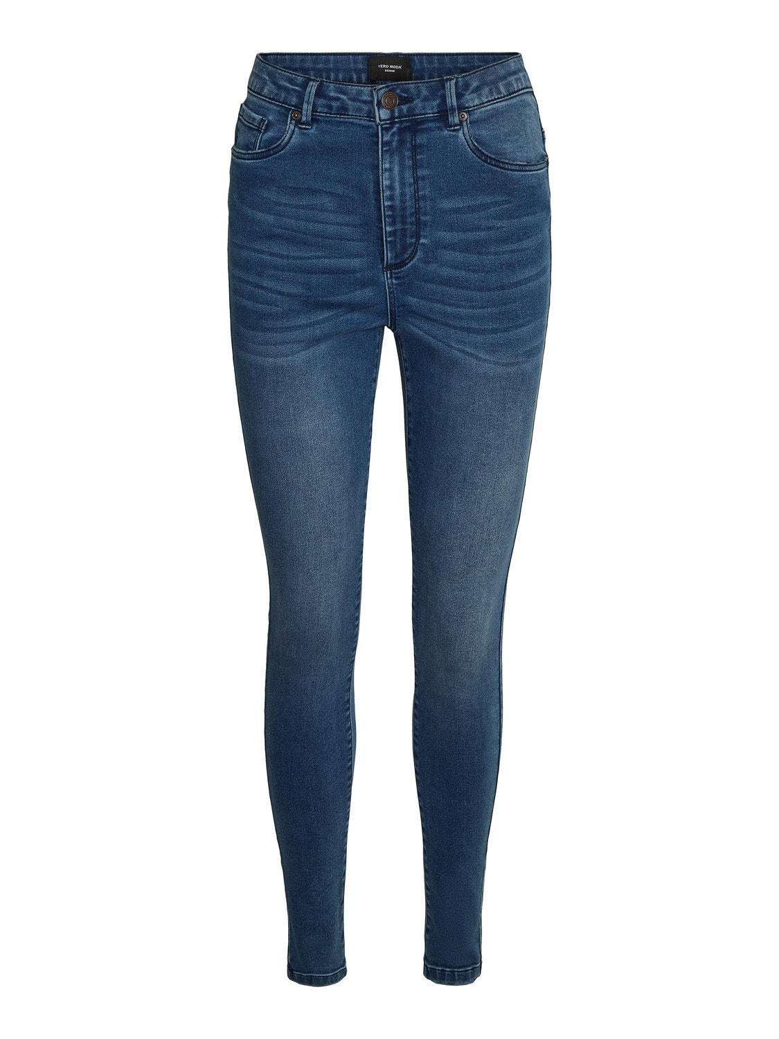 Vero Moda VMSOPHIA Høyt snitt Slim Fit Jeans -Medium Blue Denim - 10249714