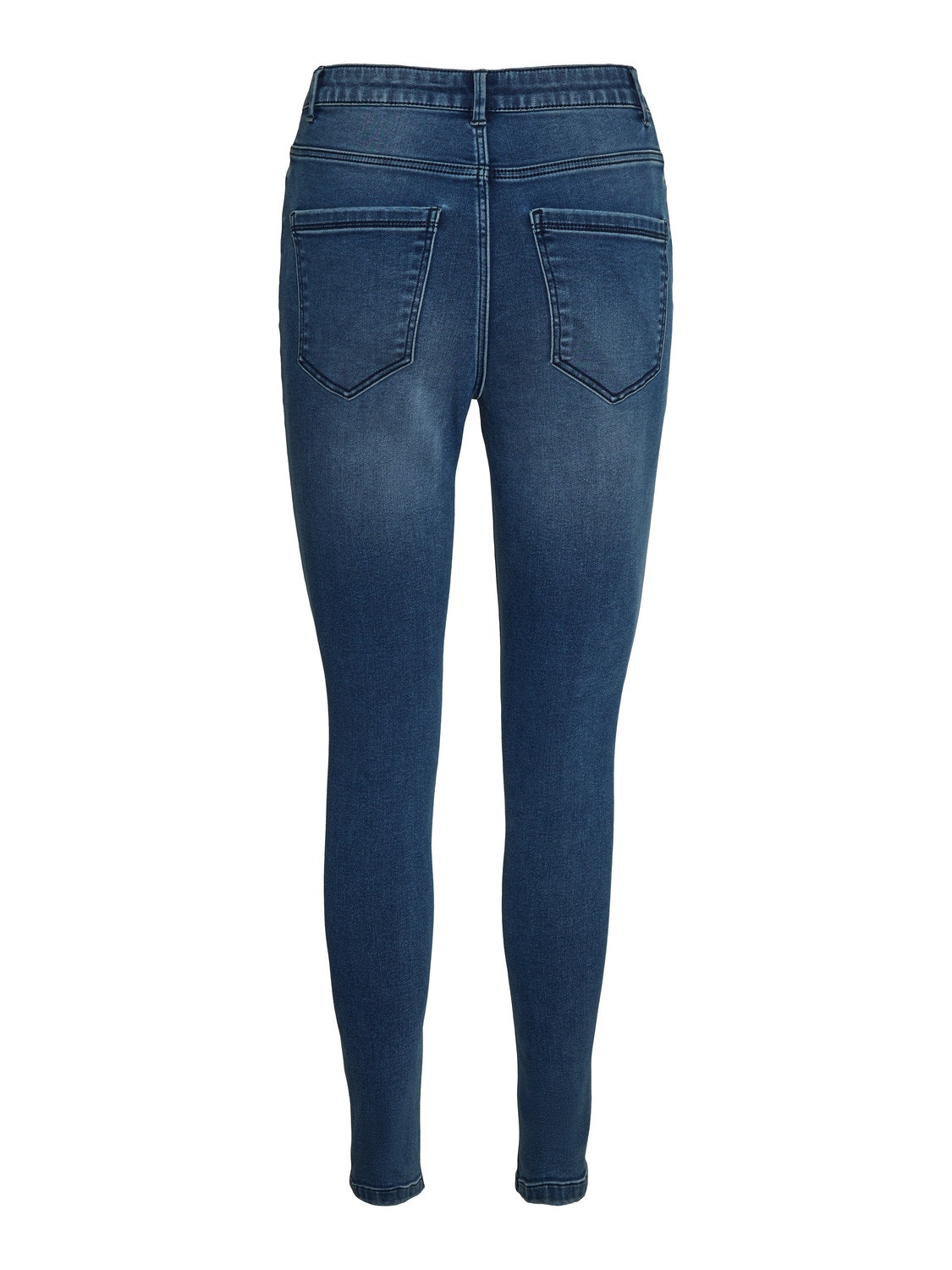 Vero Moda VMSOPHIA Hohe Taille Slim Fit Jeans -Medium Blue Denim - 10249714