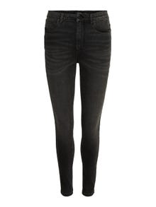 Vero Moda VMSOPHIA Hög midja Slim Fit Jeans -Dark Grey Denim - 10249716
