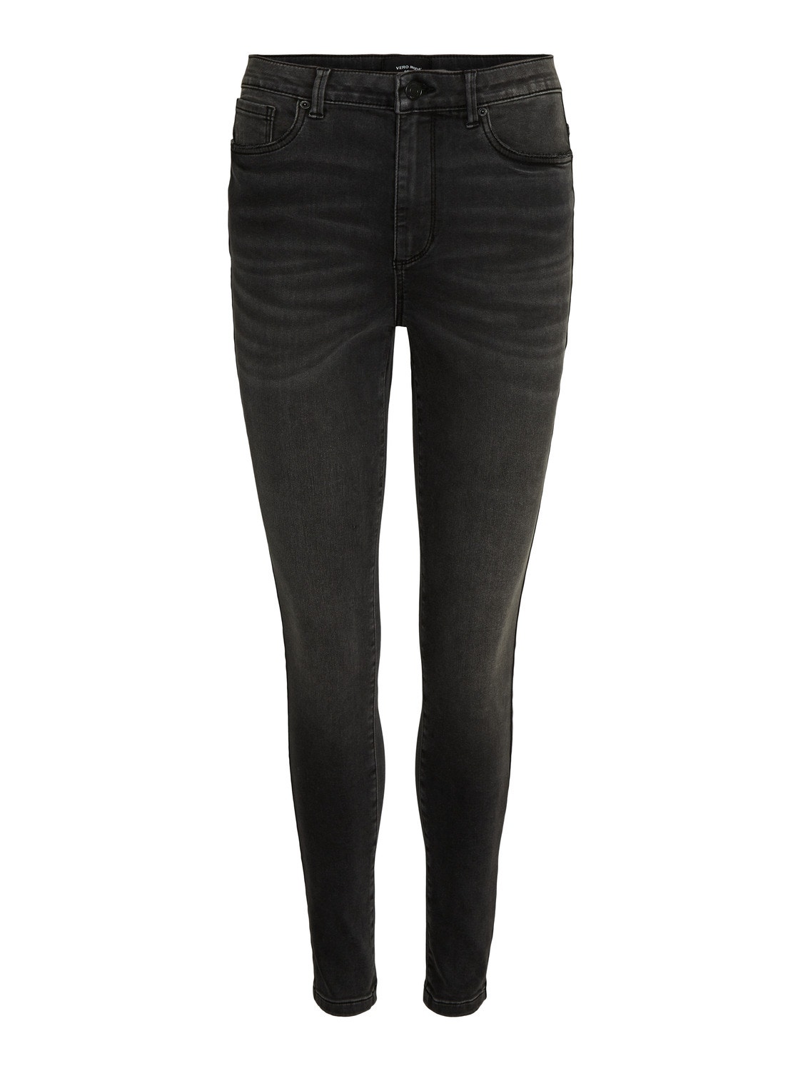 Vero Moda VMSOPHIA Høyt snitt Slim Fit Jeans -Dark Grey Denim - 10249716
