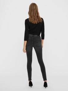 Vero Moda VMSOPHIA Hohe Taille Slim Fit Jeans -Dark Grey Denim - 10249716