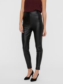 Vero Moda VMGANA Mid rise Leggings -Black - 10249909