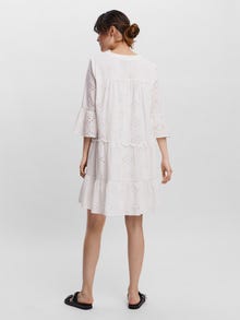 VERO MODA Abito Corto A Camicia VMDICTHE – Stampa Allover, Cintura In Vita, Scollo A V