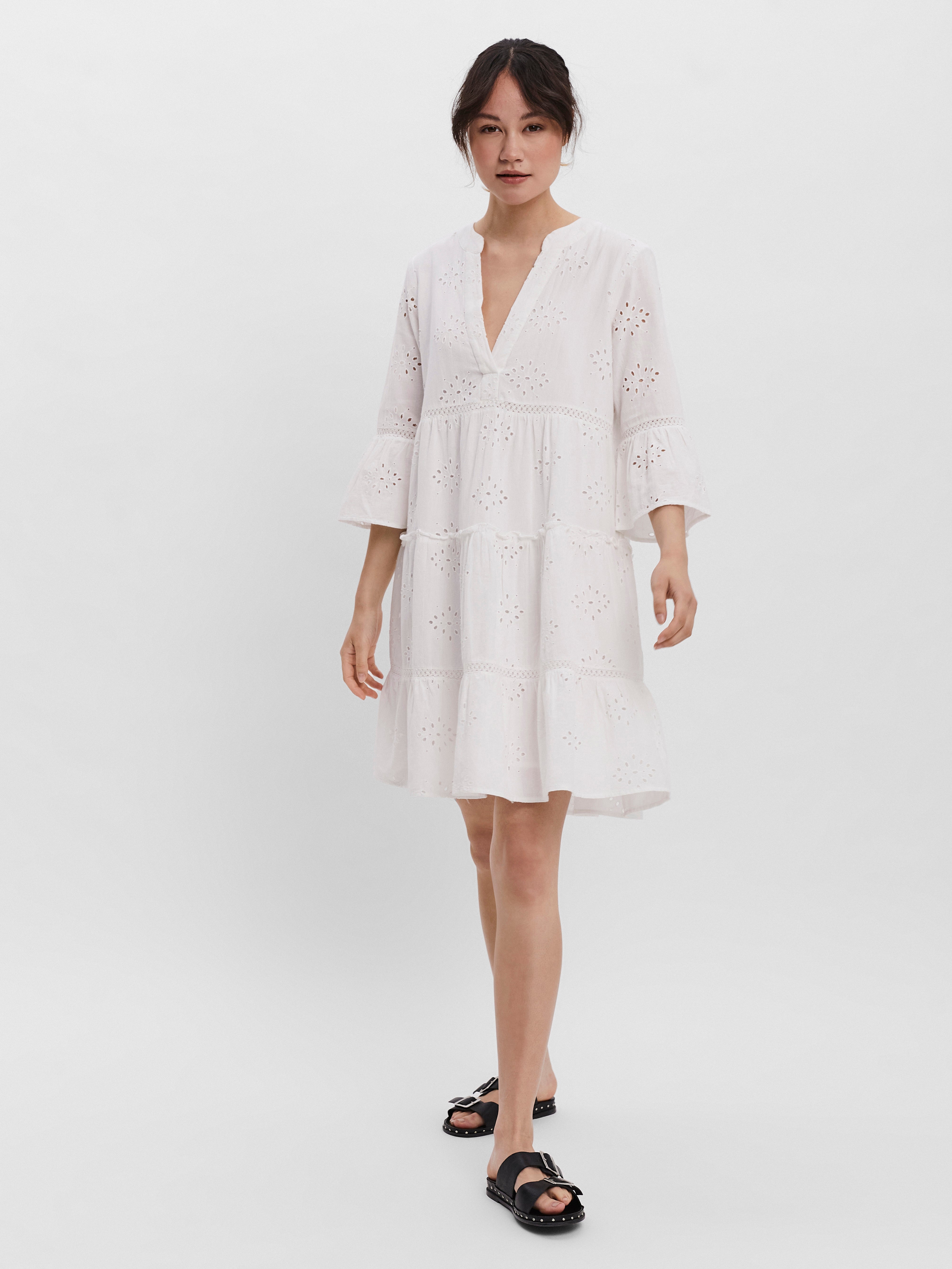 Vero | Moda® VMDICTHE dress Short | Clear White