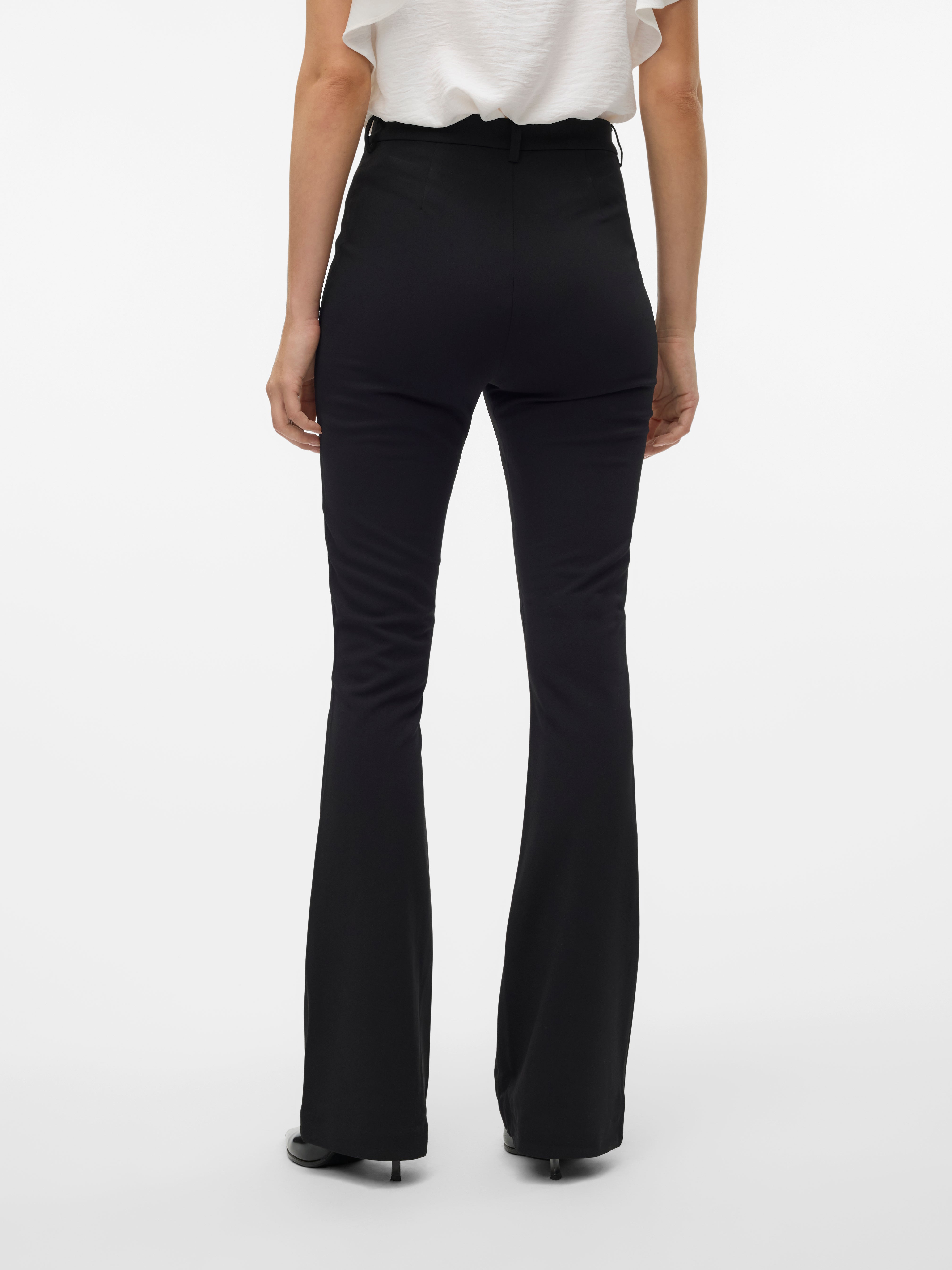 VMAMIRA Middels høy midje Bukser | Sort | Vero Moda®