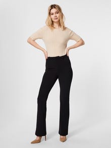 Vero Moda VMAMIRA Średnia talia Spodnie -Black - 10250284
