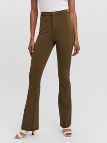 Vero Moda VMAMIRA Mellemhøj talje Bukser -Dark Olive - 10250284
