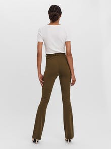 Vero Moda VMAMIRA Mellemhøj talje Bukser -Dark Olive - 10250284