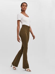 Vero Moda VMAMIRA Mellemhøj talje Bukser -Dark Olive - 10250284