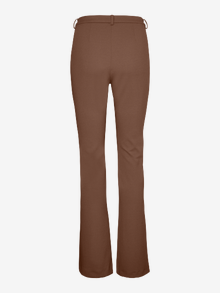 Vero Moda VMAMIRA Mid waist Trousers -Cacao Nibs - 10250284