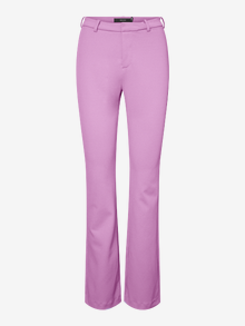 Vero Moda VMAMIRA Mid waist Trousers -Cyclamen - 10250284