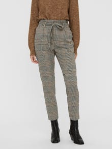 Vero Moda VMEVA High waist Trousers -Tobacco Brown - 10250396