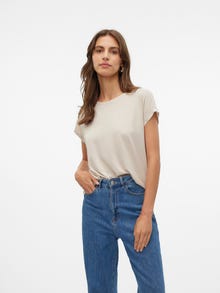 Vero Moda VMLAVA T-shirt -Oatmeal - 10250488