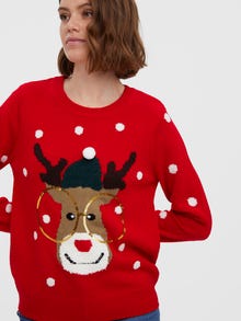 Vero Moda VMTINSEL Pullover -Chinese Red - 10250538