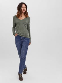 Vero Moda VMFILLI T-Shirt -Laurel Wreath - 10250756