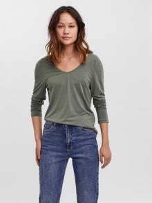 Vero Moda VMFILLI T-Shirt -Laurel Wreath - 10250756