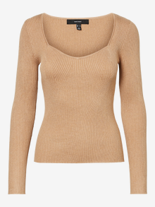 Vero Moda V-kaelus Pullover -Tan - 10250950