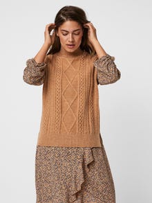 Vero Moda VMAMINA Pullover -Tan - 10251224